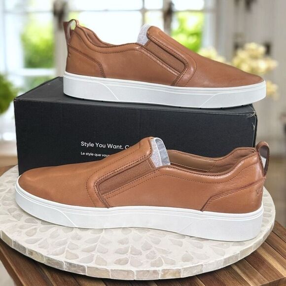 Vionic Kimmie Orthotic Leather Arch Support Slip-On Comfort Casual Sneakers Wome - Picture 7 of 13